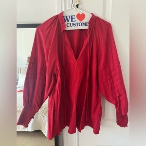 Rhode balloon sleeve top